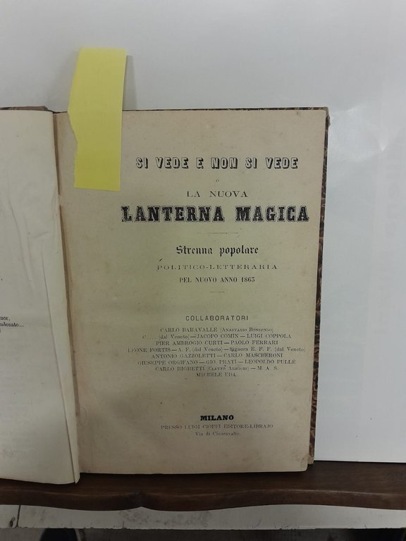 Si vede e non si vede o la nuova lanterna … | Immagine Gallery 2