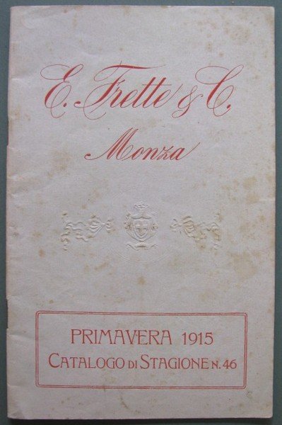PubblicitÃ Â . Telerie FRETTE &amp; C. di Monza.