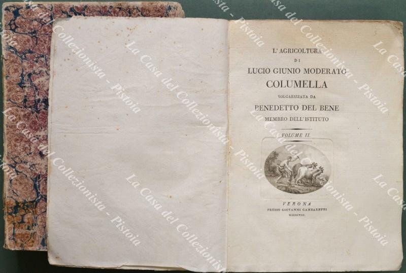 (Agricoltura) COLUMELLA LUCIO. L‚ÄôAGRICOLTURA DI LUCIO GIUNIO MODERATO COLUMELLA. Verona, …