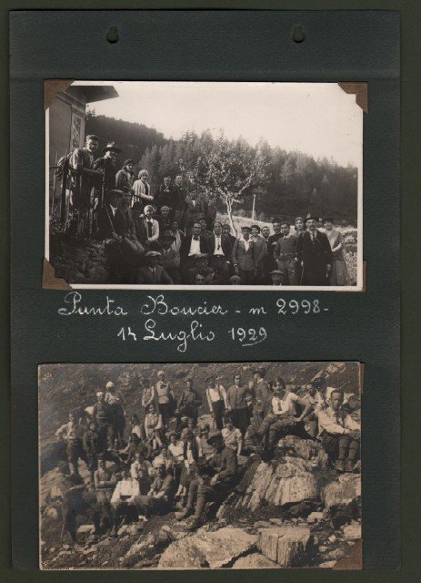 ALPI COZIE, provincia di Torino. 4 cartoline fotografiche (1929): Punta …