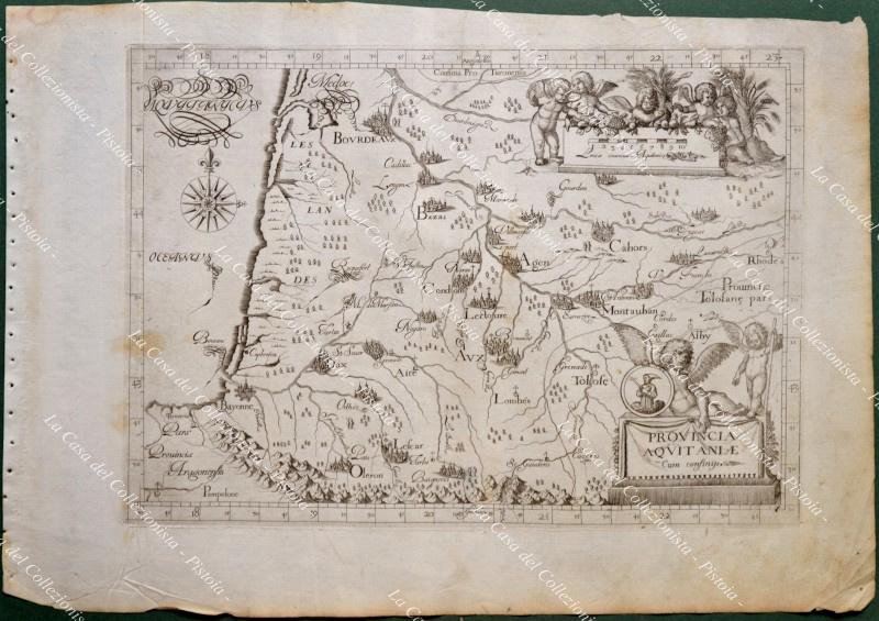 Anno 1649, Montecalerio. Francia France. PROVINCIA AQUITANIAE Cum confinijs