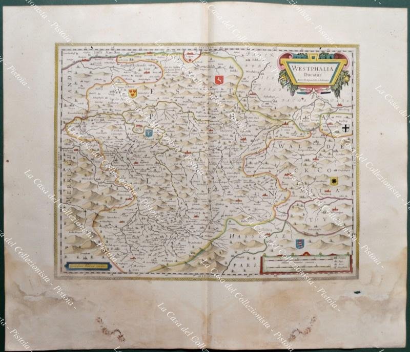 Anno 1662. Germania Germany Deutschland. WESTPHALIA DUCATUS