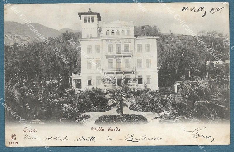 ARCO, Trento. Villa Garda. Cartolina d&#39;epoca viaggiata