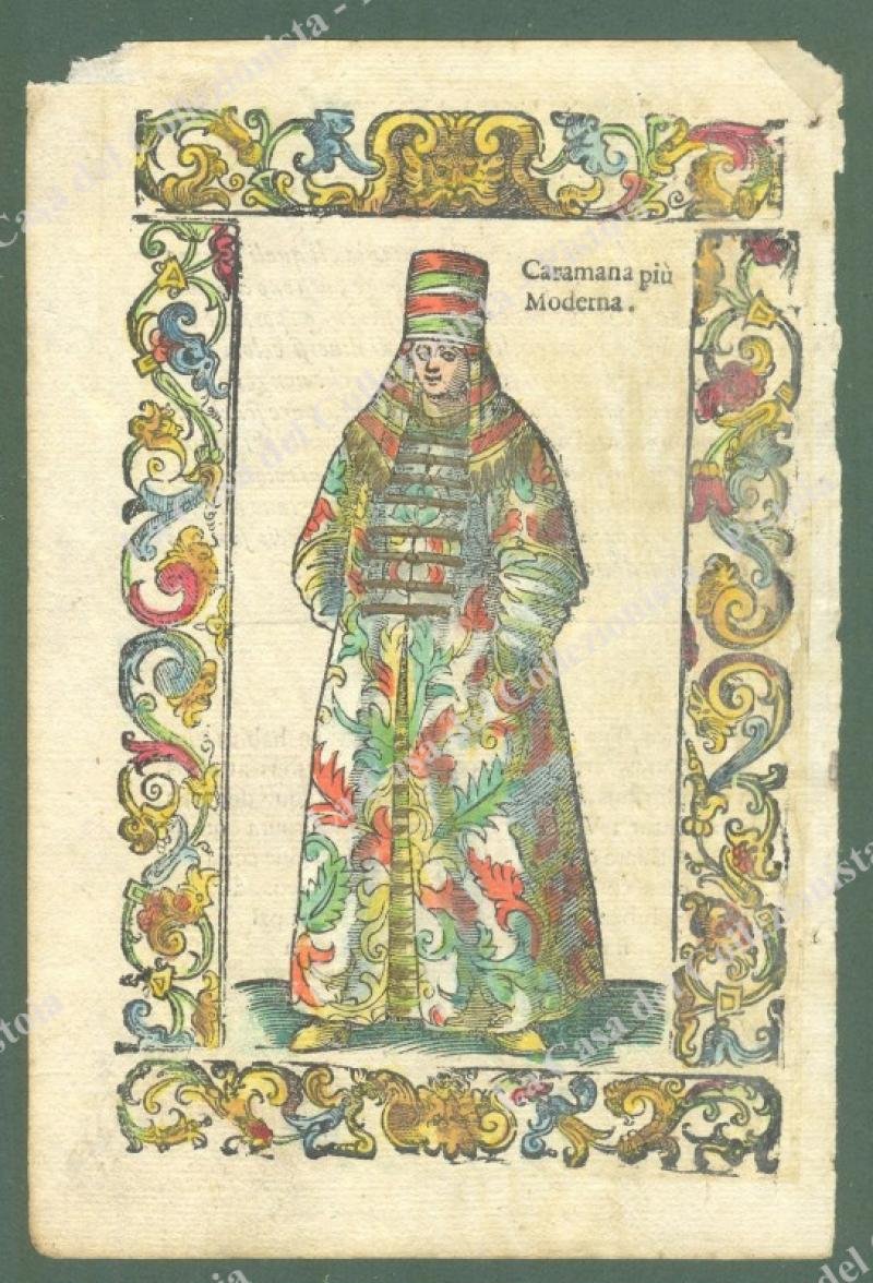 ASIA MINORE. CARAMANA PIU&#39; MODERNA. Xilografia, Vecellio, 1598