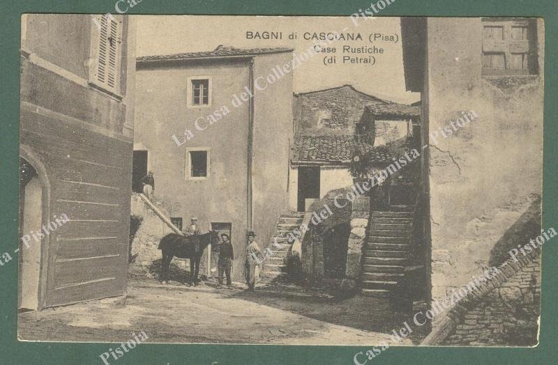 BAGNI DI CASCIANA, Pisa. Case rustiche di Petrai. Cartolina d&#39;epoca …