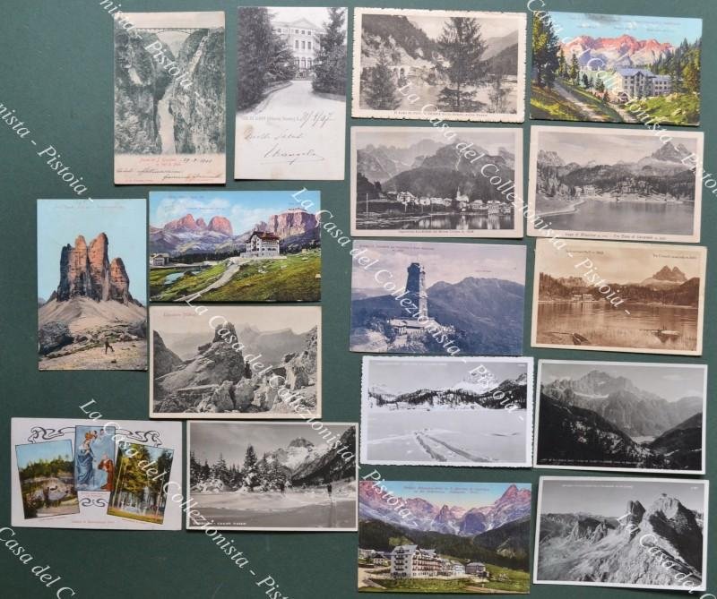 BELLUNO provincia, Alpi. 17 cartoline spedite tra il 1900 ed …
