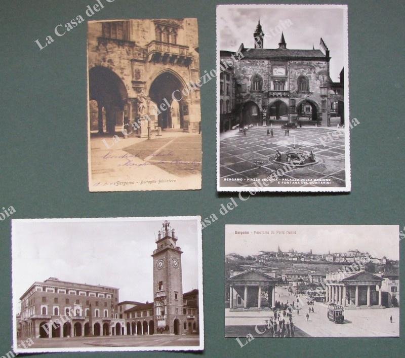 BERGAMO. 4 cartoline d'epoca viaggiate 1908 - 1934