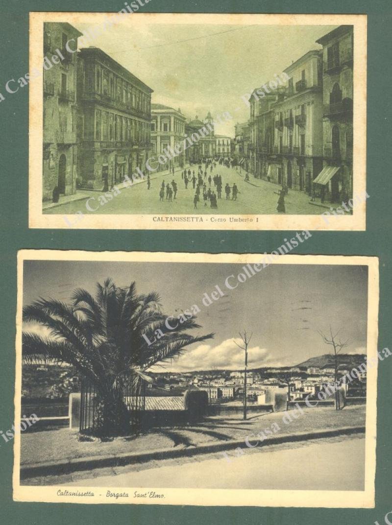 CALTANISSETTA. 2 cartoline d&#39;epoca