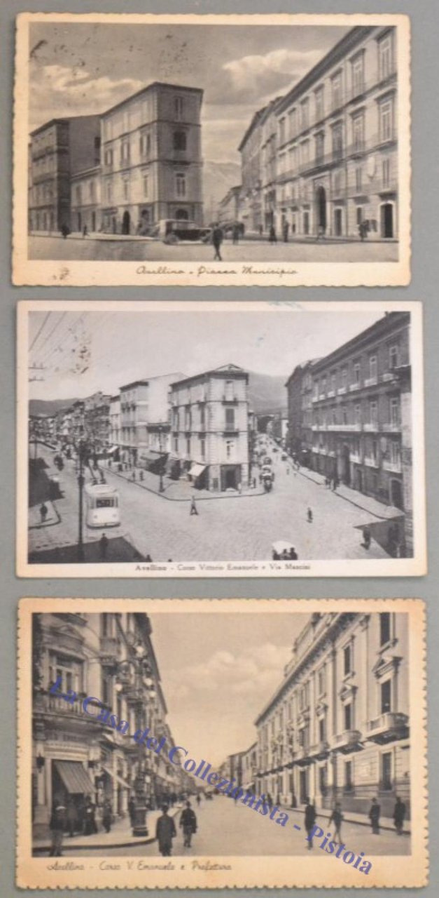 Campania. AVELLINO. Tre cartoline d&#39;epoca viaggiate