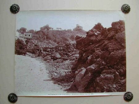 (Campania) Napoli dintorni. Vesuvio. La lava del 1895.