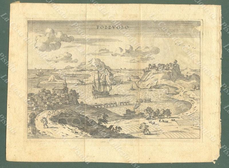 CAMPANIA. POZZUOLI. Veduta generale. Acquaforte. Francesco Scoto, Roma, 1737