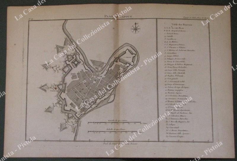 CAPUA. ANNO 1796. &quot;Plan de Capoue&quot;. Da &quot;Voyage en Italie&quot; …