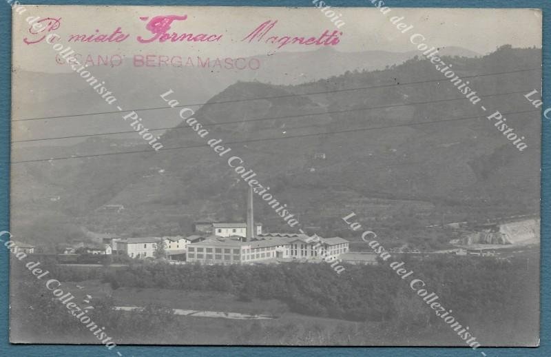 CISANO BERGAMASCO, Bergamo. Premiate Fornaci Magnetti. Cartolina viaggiata nel 1921.