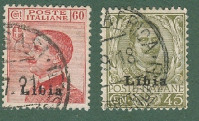 Colonie. LIBIA. Anni 1917-18. Francobolli d'Italia del 1901-18 soprastampati.