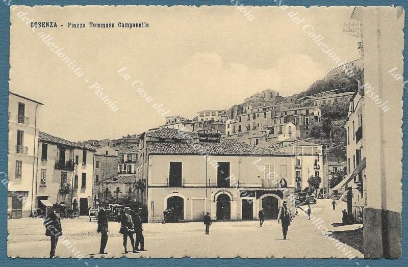 COSENZA. Piazza Campanella. Cartolina d&#39;epoca inizio 1900