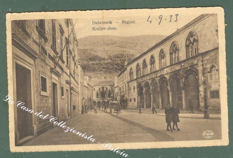 Croazia. RAGUSA, Dubrovnik. Cartolina d&#39;epoca viaggiata