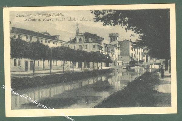 Veneto. LENDINARA, Rovigo. Cartolina d&#39;epoca viaggiata.