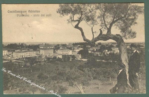 Abruzzo. PESCARA. Panorama di Castellamare Adriatico. Cartolina d&#39;epoca viaggiata.