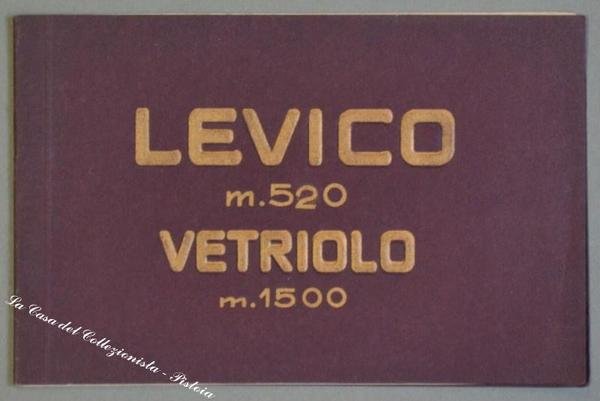 LEVICO - VETRIOLO. Trentino. Opuscolo pubblicitario illustrato, circa 1925.