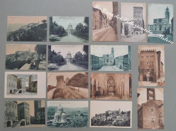 Umbria. TODI, Perugia. Insieme di 16 cartoline d&#39;epoca di piccolo …