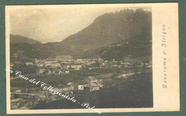 Trentino Alto Adige. STRINGO, Trento. Panorama. Cartolina d&#39;epoca viaggiata.