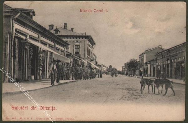 Romania. Salutari din Oltenita. Cartolina d&#39;epoca, circa anno 1915.