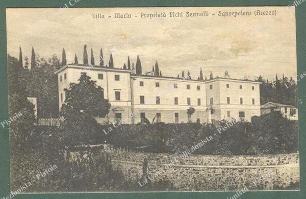 Toscana. SANSEPOLCRO, Arezzo. Villa Maria, proprietà Pichi Sermolli. Cartolina d'epoca …