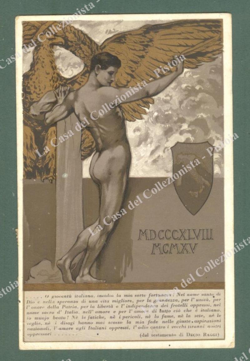 DAL TESTAMENTO DI DECIO RAGGI. 1848-1915. Cartolina d&#39;epoca viaggiata nel …