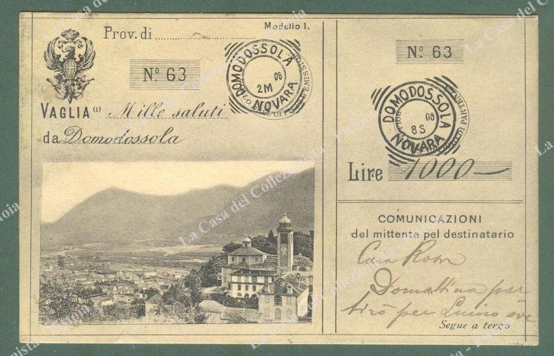 DOMODOSSOLA, Novara. Cartolina d&#39;epoca viaggiata nel 1906