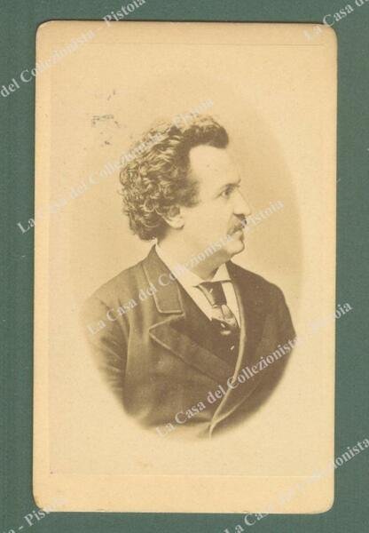 WACHTEL THEODOR. Tenore tedesco. Foto all&#39;albumina. Circa 1880