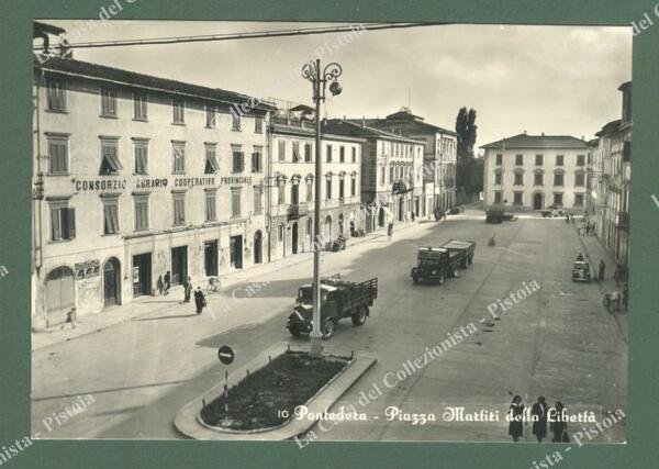 PONTEDERA, Pisa. Piazza Martiri della Libertà . Cartolina d'epoca non …