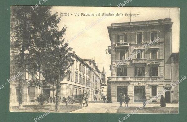 PARMA. Via Pisacane. Cartolina d&#39;epoca viaggiata nel 1918