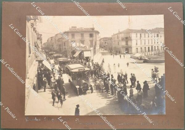 PIOMBINO (Livorno). Grande fotografia &quot;Piombino 1 Agosto 1920. Inaugurazione degli …