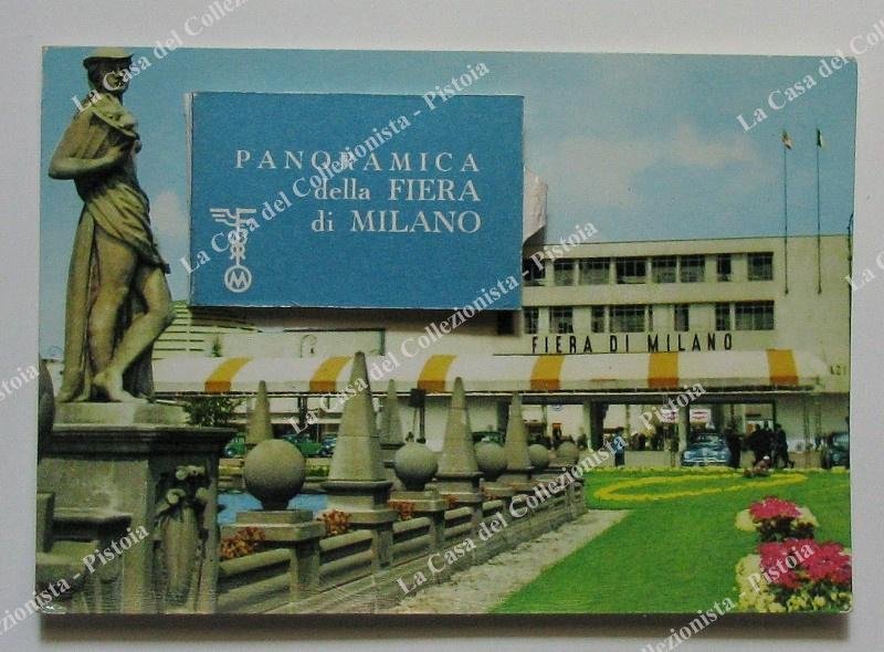 FIERA di MILANO. Cartolina pubblicitaria d&#39;epoca, viaggiata nel 1964