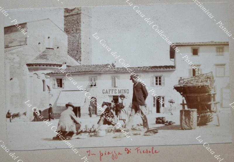 FIESOLE (Firenze) E DINTORNI. 8 fotografie all&#39;albumina (circa mm 90x70) …