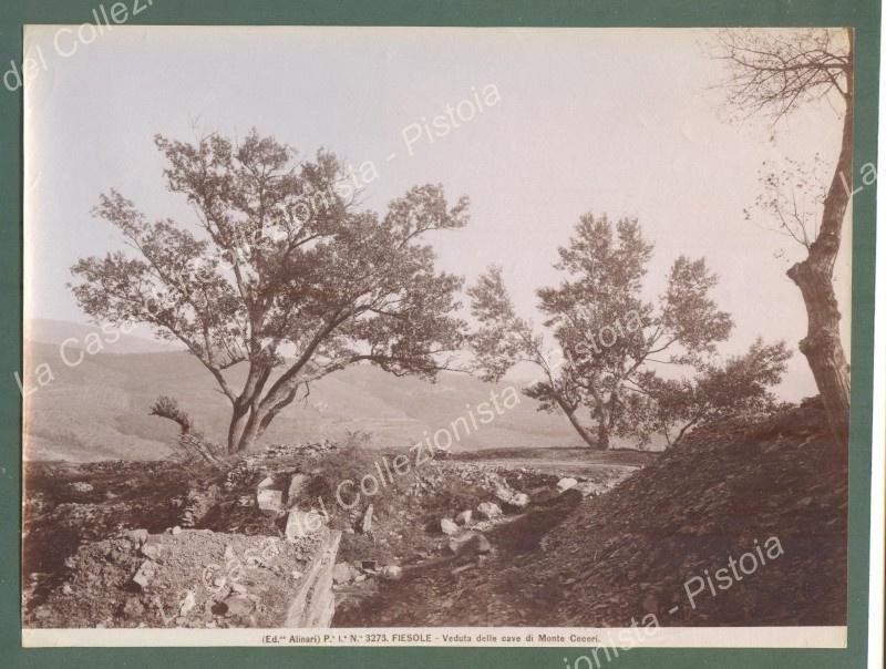 FIESOLE, Firenze. Le Cave di Monte Ceceri. Foto originale Alinari …