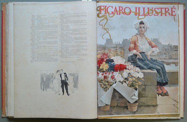 FIGARO ILLUSTRE&#39; 1890. Celebre rivista illustrata supplemento mensile del giornale …