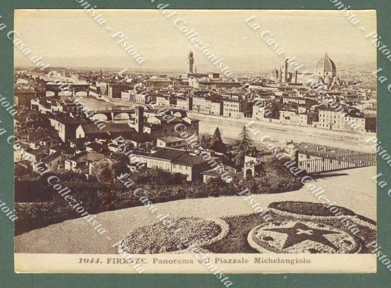 FIRENZE. Panorama da piazzale Michelangelo. Foto originale all&#39;albumina, circa 1880.