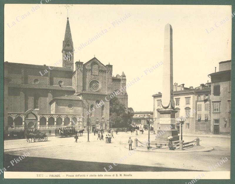 FIRENZE. Piazza S.M. Novella. Foto originale Brogi, circa 1920