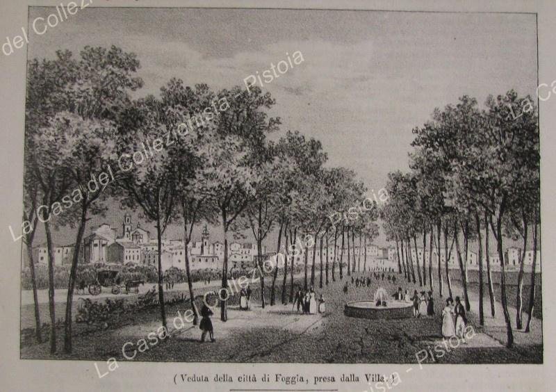 FOGGIA. Veduta presa dalla Villa. Poliorama Pittoresco 1837. Intero fascicolo