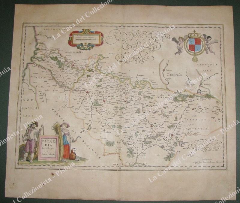 FRANCE. &quot;PICARDA vulgo PICARDIE&quot;. Amsterdam, presso Guglielmo e Giovanni Blaeu, …