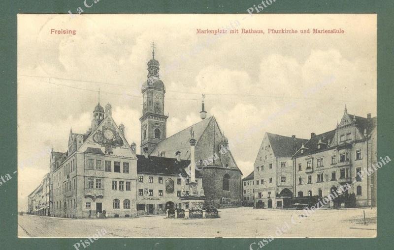 FREISING, Germania. Cartolina d&#39;epoca viaggiata nel 1909