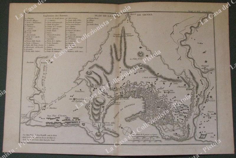 GENOVA. ANNO 1796. &quot;Plan de la ville de Genes&quot;. Da …