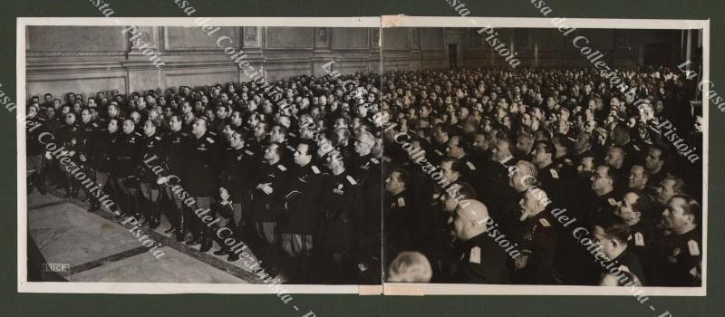 GIORNATA DELLE SANZIONI. Roma 1940. Il Duce a Palazzo Venezia