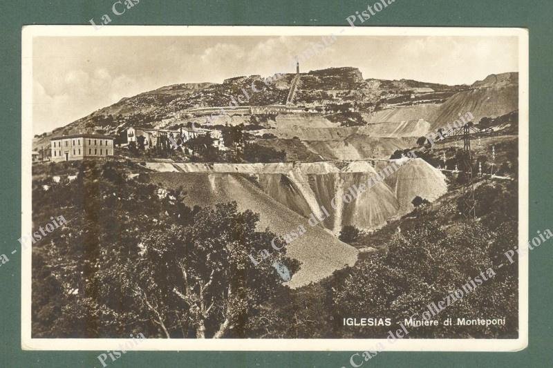 IGLESIAS. Miniere di Monteponi. Cartolina d&#39;epoca non viaggiata