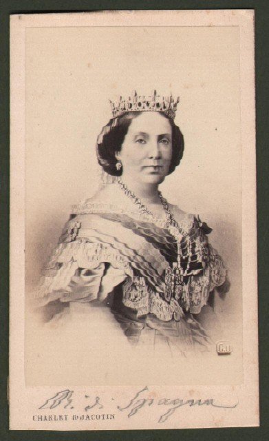 Isabella II di Spagna (1830-1904), regina regnante di Spagna.