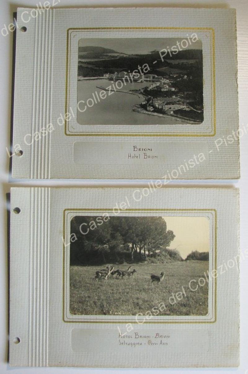 ISTRIA-BRIONI. 2 foto d'epoca. Veduta aerea dell'Hotel Brioni e foto …