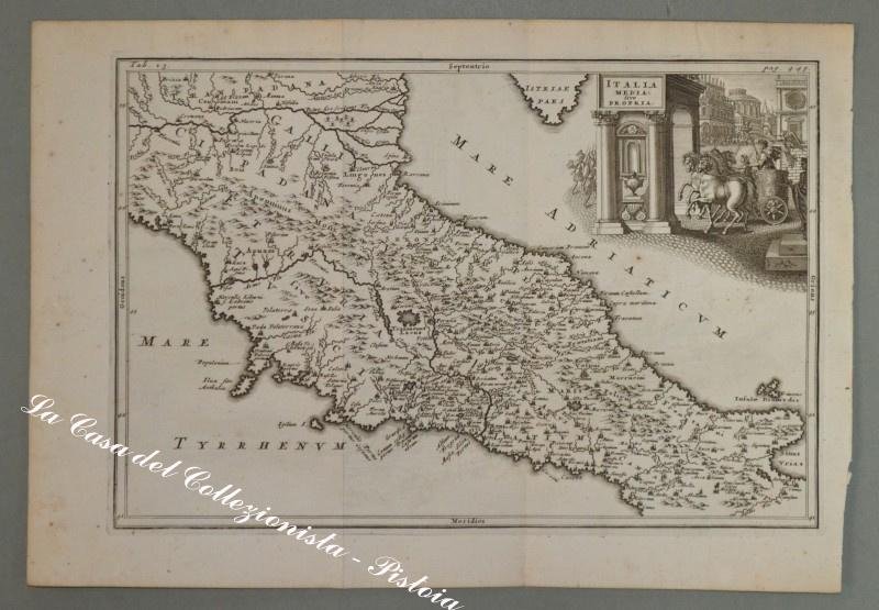 ITALIA - DALMAZIA. 1731. ITALIA MEDIA SIVE PROPRIA. Acquaforte tratta …