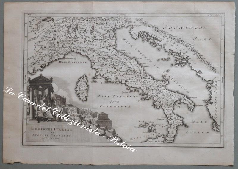 ITALIA - DALMAZIA. 1731. REGIONES ITALIAE EX AUGUSTI CAESARIS DIVISIONE. …