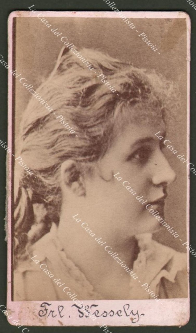 JOSEPHINE WESSELY (1860 - 1887), attrice teatrale tedesca. Fotografia originale